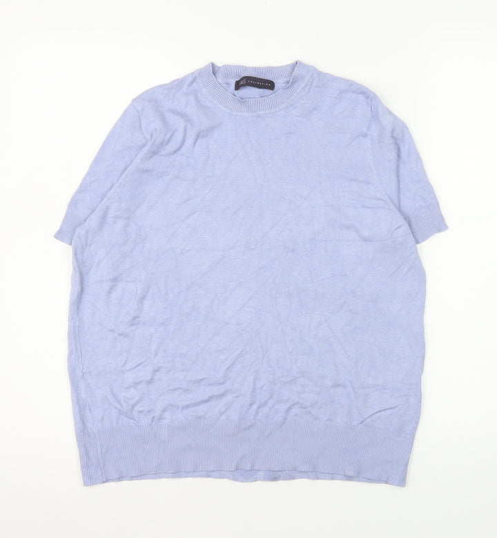 Marks and Spencer Women’s Purple Short Sleeve Knit T-Shirt Size 14