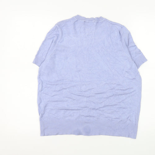 Marks and Spencer Women’s Purple Short Sleeve Knit T-Shirt Size 14