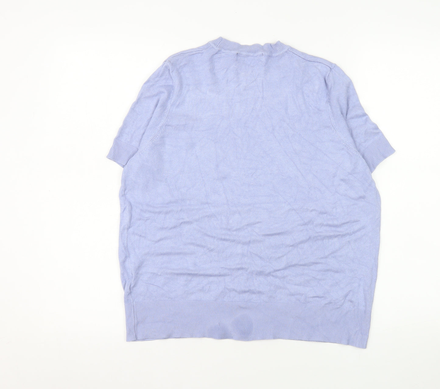 Marks and Spencer Women’s Purple Short Sleeve Knit T-Shirt Size 14