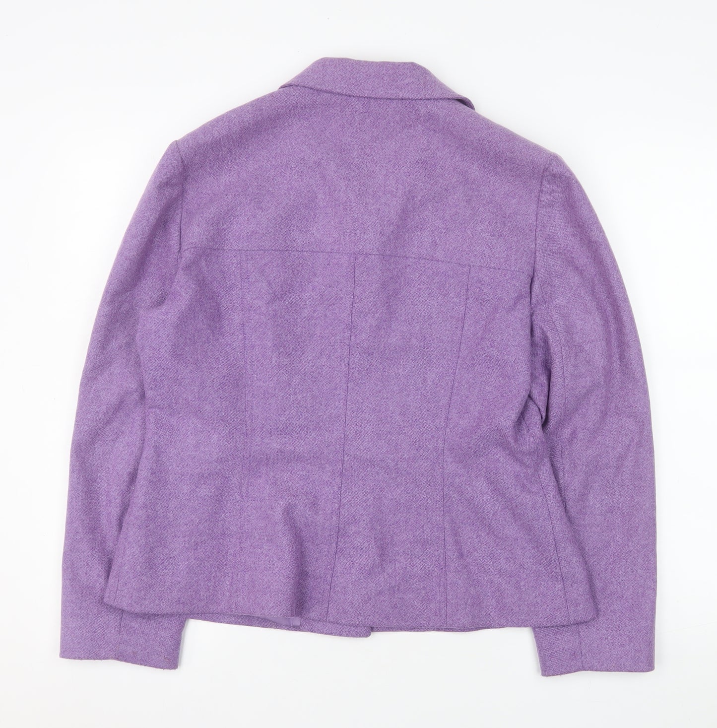 Precis Petite Women's Purple Wool Blend Suit Jacket Size 16
