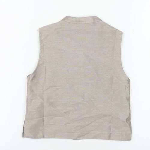 Babyhug Boys Grey Printed Polyester Waistcoat 3-4 Years Formal Traditional