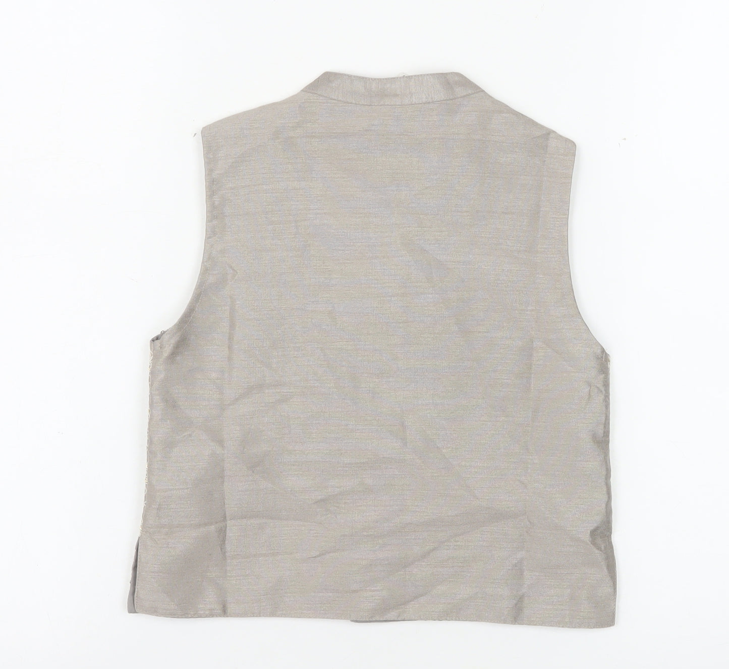 Babyhug Boys Grey Printed Polyester Waistcoat 3-4 Years Formal Traditional