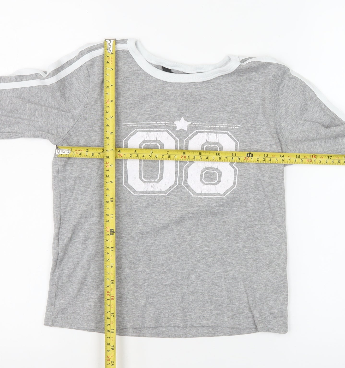 Brave Soul Women's Grey Long Sleeve Sports T-Shirt Size M