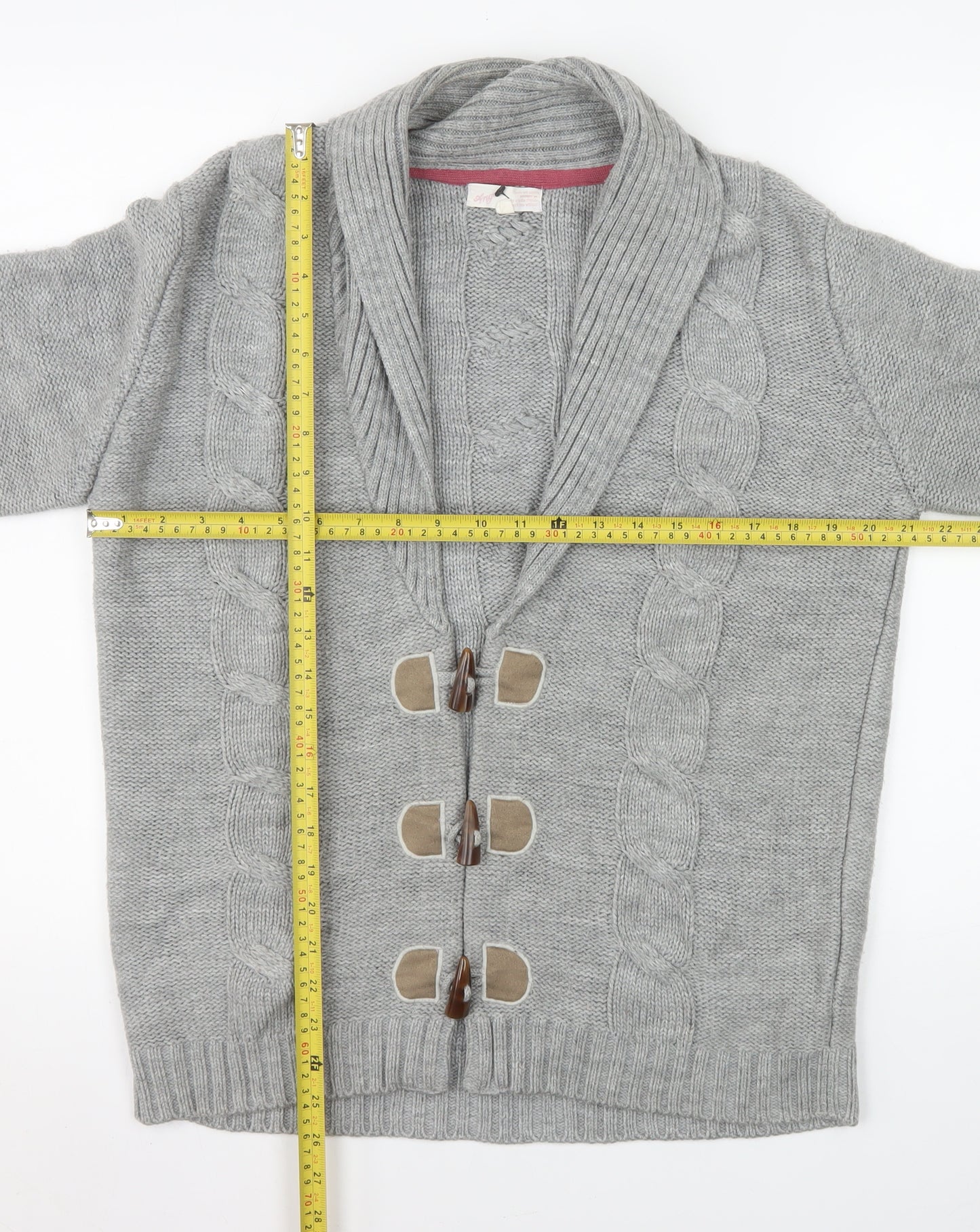 Marks and Spencer Women’s Grey Cable Knit Cardigan Medium