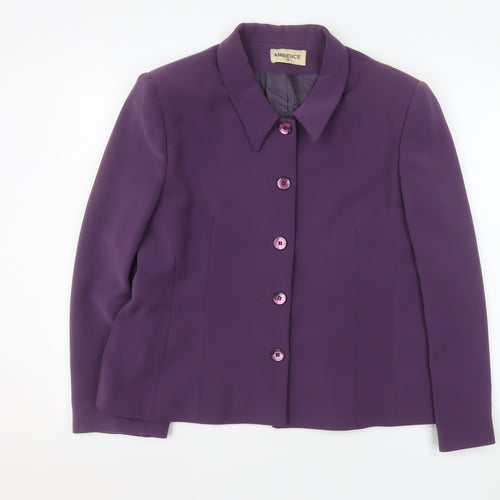 Ambience Women Purple Size 18 Classic Blazer Jacket