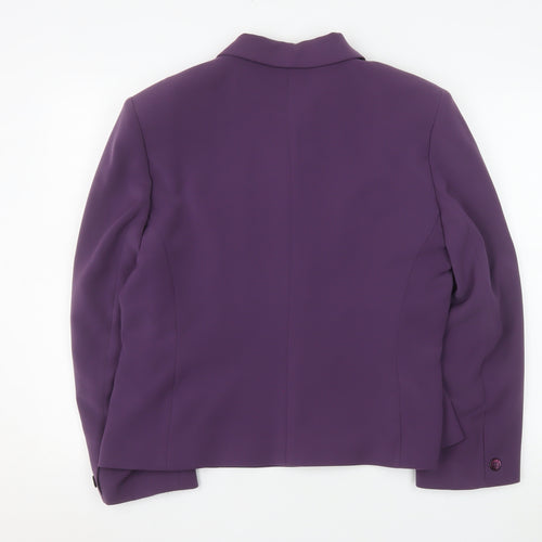 Ambience Women Purple Size 18 Classic Blazer Jacket