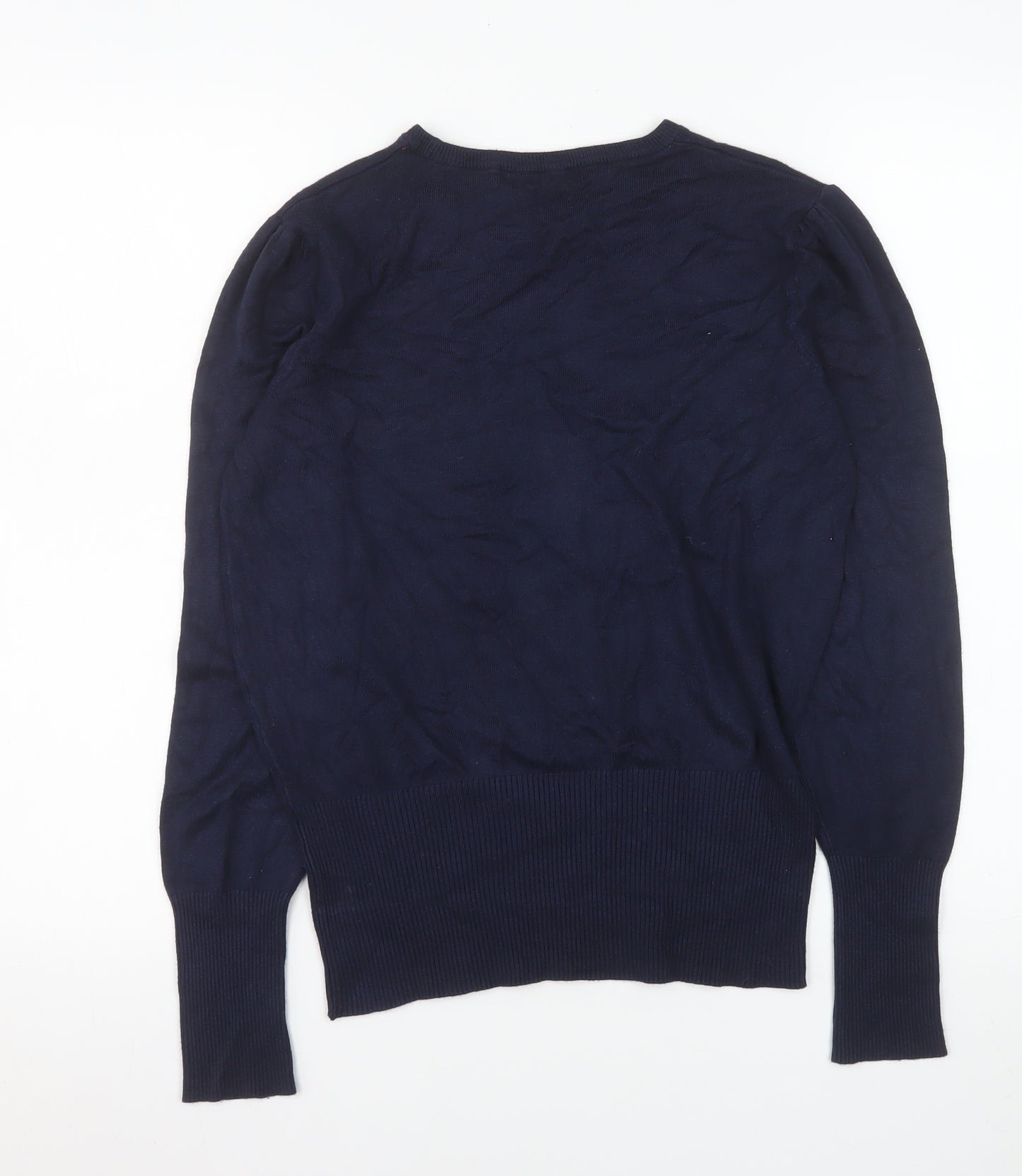 Marks and Spencer Women’s Blue Crew Neck Cotton Jumper Size 10