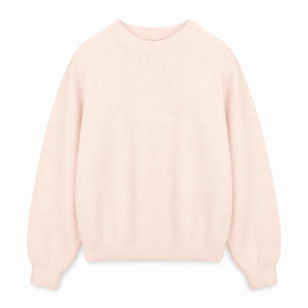 Front view of Marks & Spencer Women Pink Pullover Sweatshirt Medium 100% Polyamide