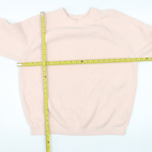 Marks and Spencer Women Pink Pullover Sweatshirt Medium 100% Polyamide