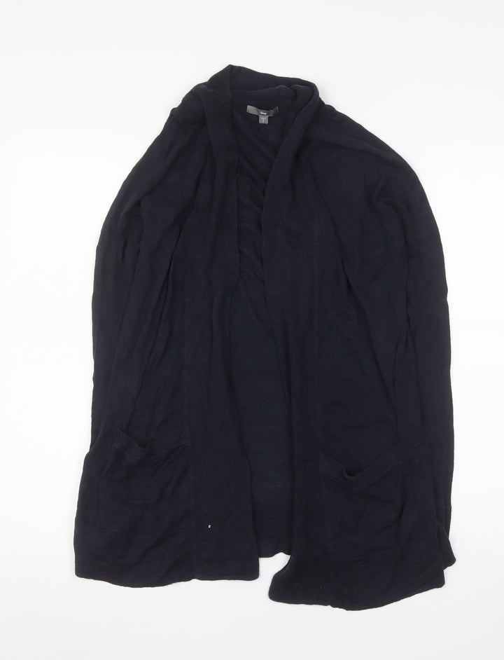 Gap Women’s Black Cotton Blend Open Front Cardigan Size S
