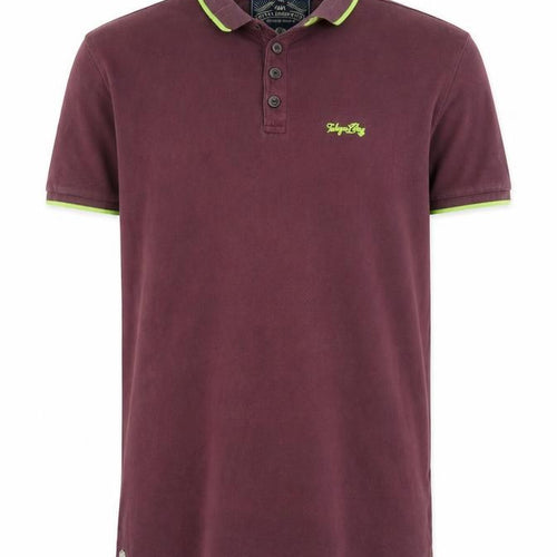 Tokyo Laundry Men's Purple Collared Cotton Polo Shirt Size M