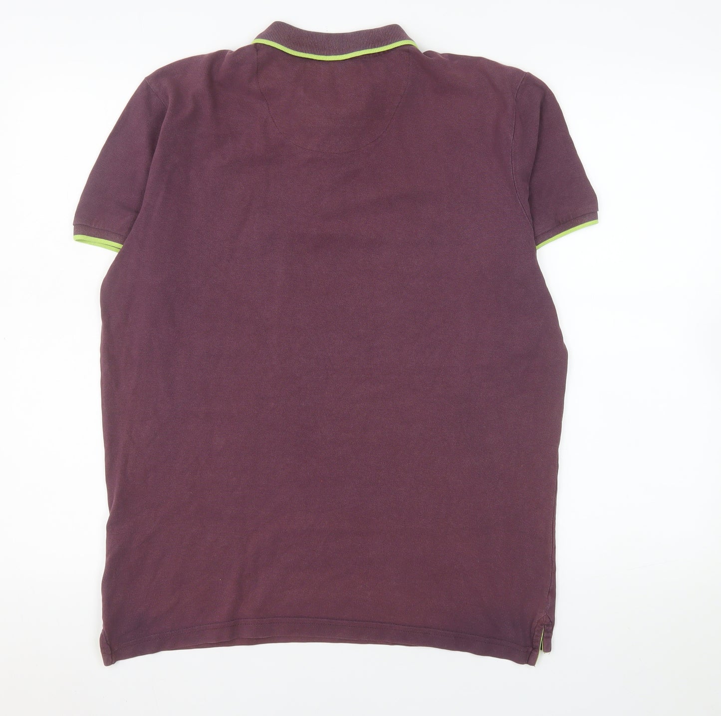 Tokyo Laundry Men's Purple Collared Cotton Polo Shirt Size M