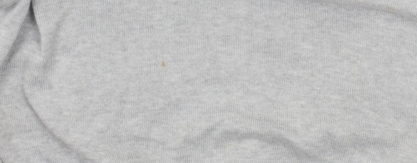 ASOS DESIGN Mens Grey Knit Pullover Hoodie Size S Regular Fit