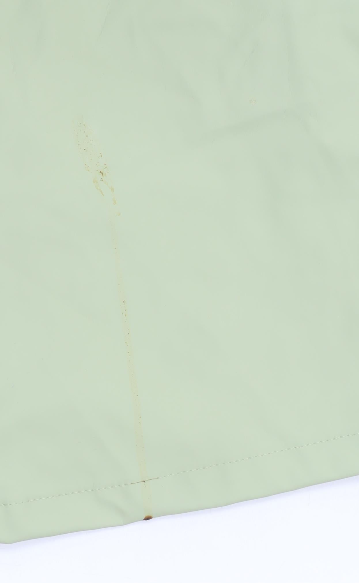 Crivit Women's Green Long Hooded Waterproof Rain Coat Size 14