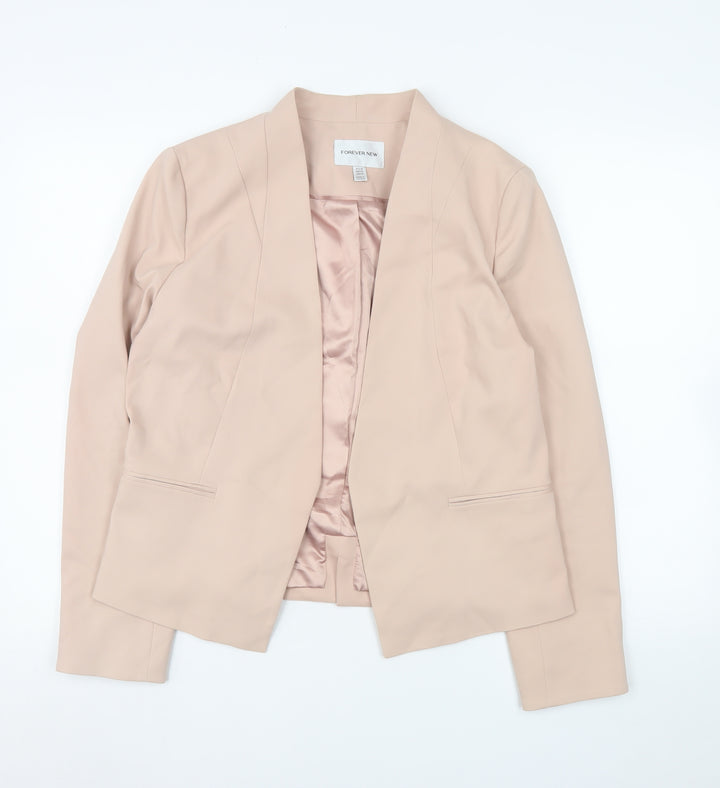 Forever New Women’s Beige Size 16 Tailored Shawl Lapel Blazer