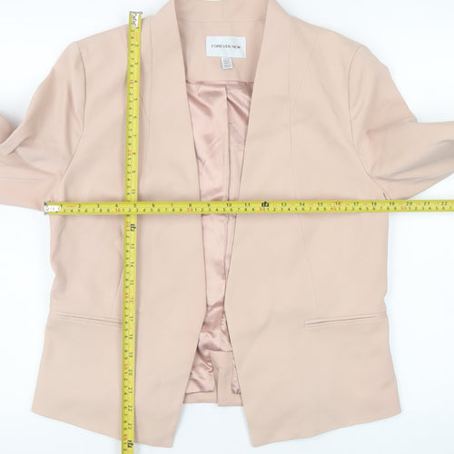 Forever New Women’s Beige Size 16 Tailored Shawl Lapel Blazer