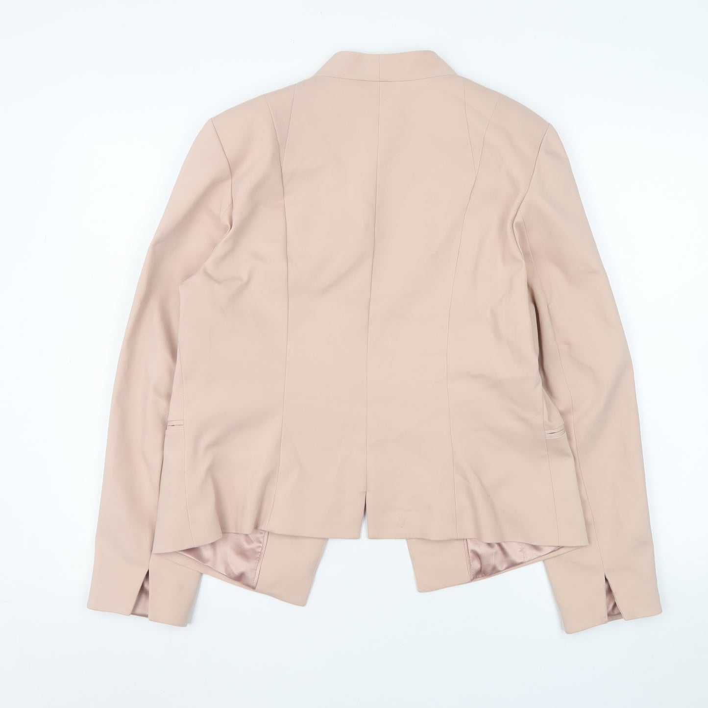 Forever New Women’s Beige Size 16 Tailored Shawl Lapel Blazer