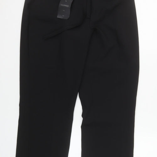 Women's Black Tailored Elastic Waist Trousers Size 12 Workwear