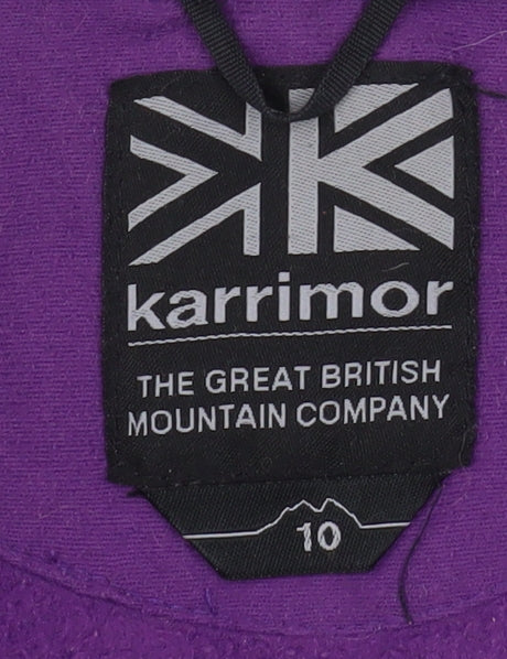 Karrimor Womens Purple Fleece Full Zip Jacket Size 10