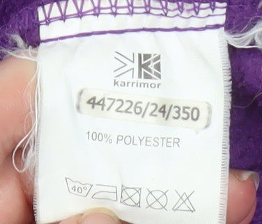 Karrimor Womens Purple Fleece Full Zip Jacket Size 10
