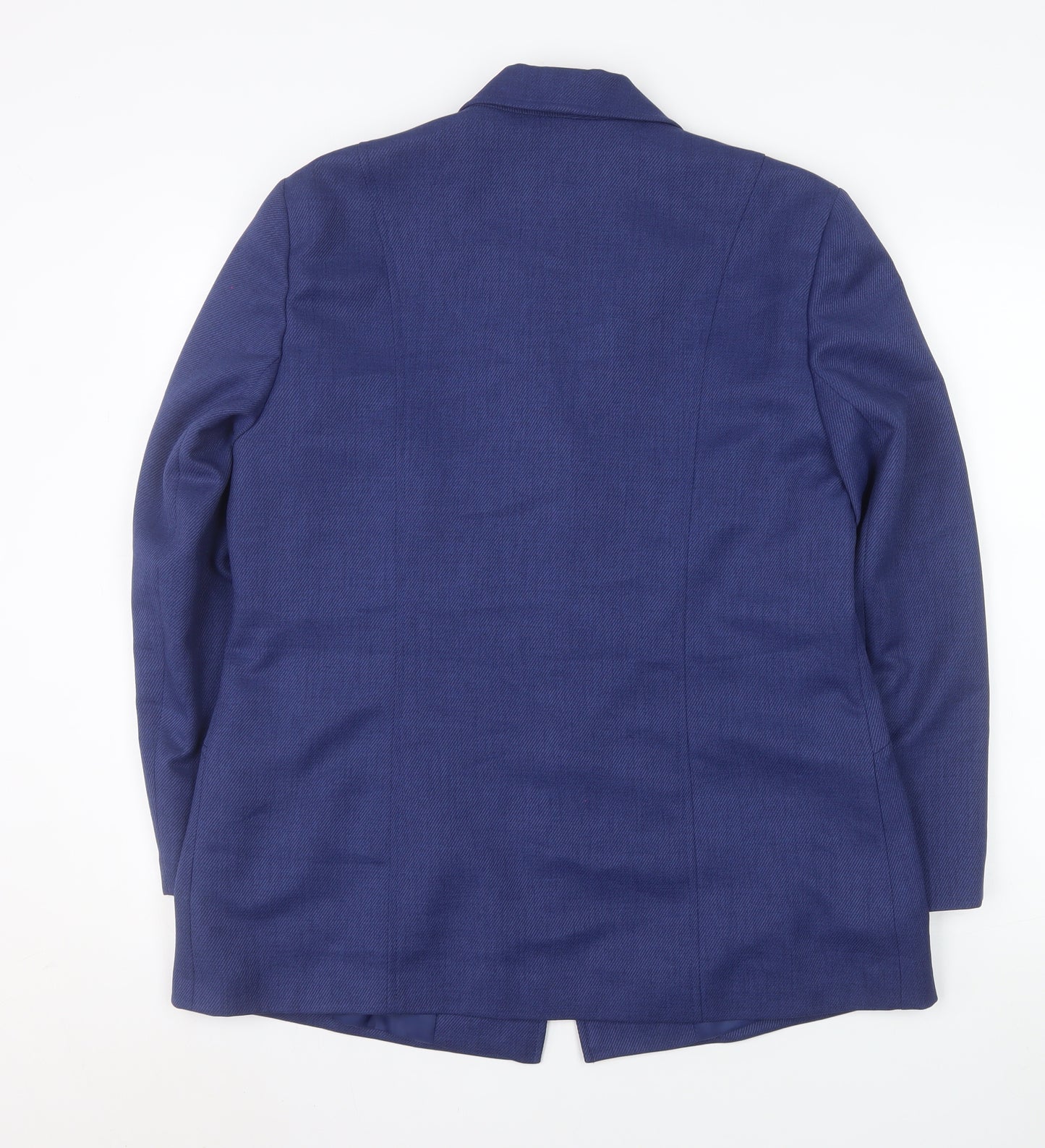 Eastex Women's Blue Size 16 Classic Two-Button Blazer