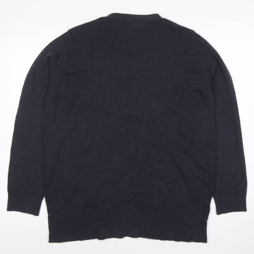 Marks and Spencer Womens Black Acrylic Long Sleeve Cardigan L