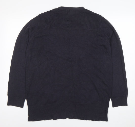 Marks and Spencer Womens Black Acrylic Long Sleeve Cardigan L