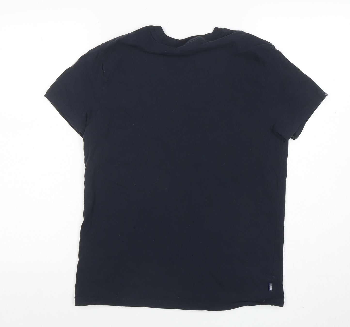 Superdry Men's Blue Organic Cotton Crew Neck T-Shirt Size M