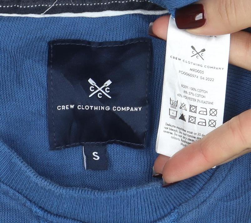 Crew Clothing Company Men's Blue Small Pullover Sweatshirt