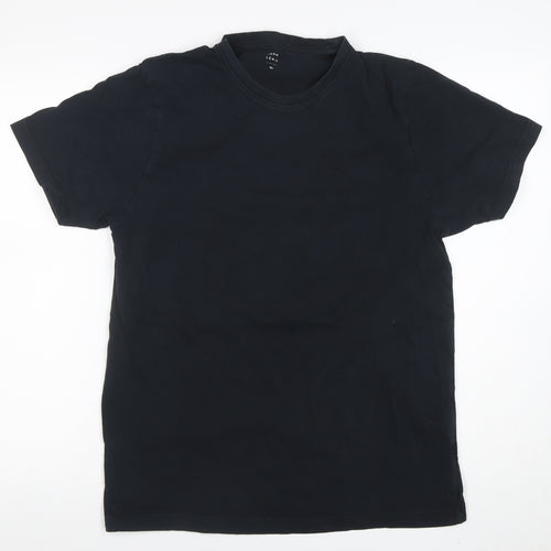 John Lewis Men’s Black Cotton Crew Neck XL T-Shirt