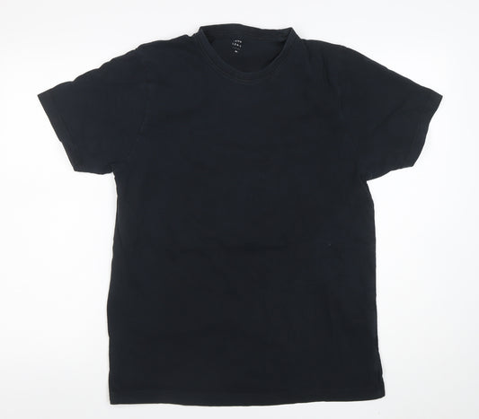 John Lewis Men’s Black Cotton Crew Neck XL T-Shirt