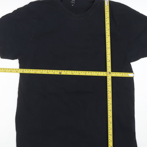 John Lewis Men’s Black Cotton Crew Neck XL T-Shirt