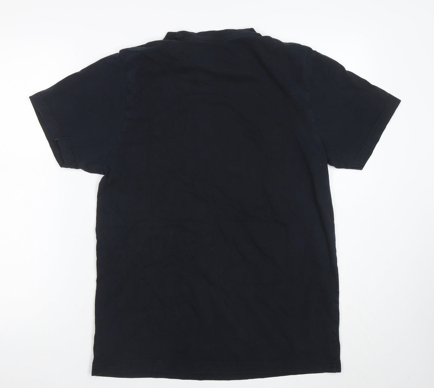 John Lewis Men’s Black Cotton Crew Neck XL T-Shirt