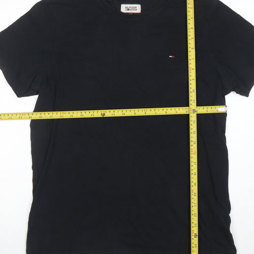 Tommy Hilfiger Denim Men’s Black Cotton Crew Neck XL T-Shirt