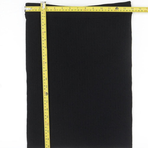 Jack Wills Women's Black Knit Stretch Pencil Skirt Size 10