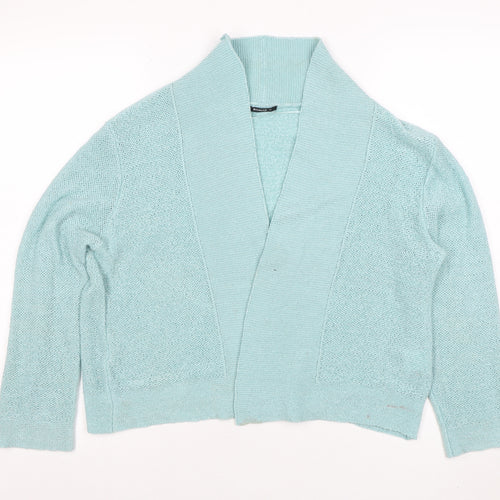 Roman Women’s Blue Knit Open Front Cardigan Size 18