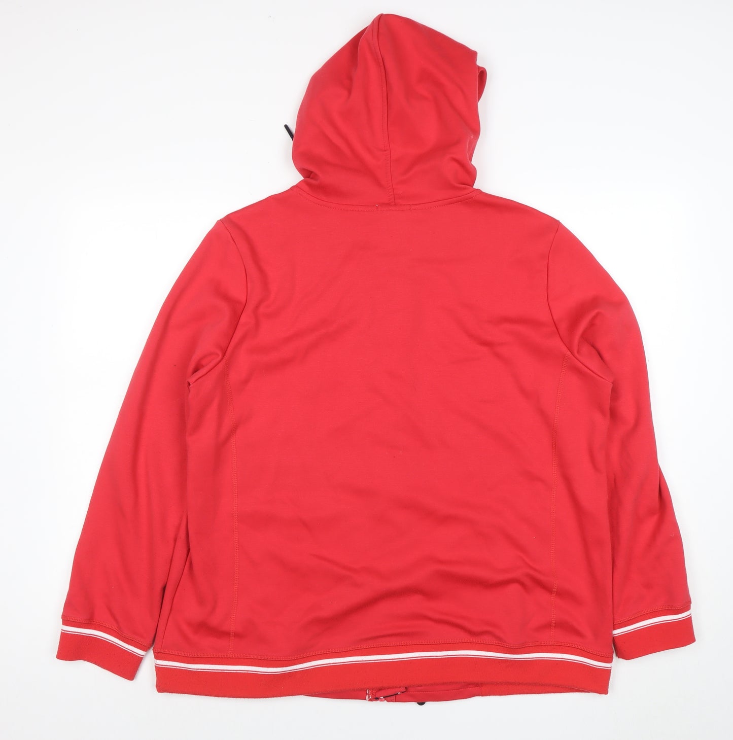 Cecil Womens Red Full Zip Hoodie XL Hooded Sweatshirt