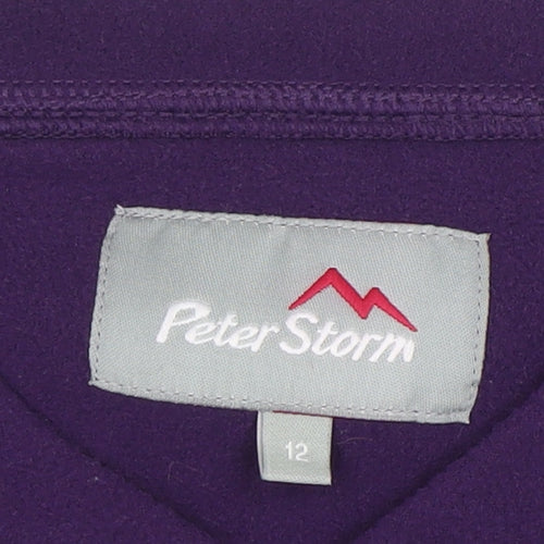 Peter Storm Women's Purple Fleece Pullover Sweatshirt Size 12
