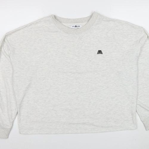 4TH ARQ Womens Grey XL Pullover Sweatshirt Crew Neck Casual