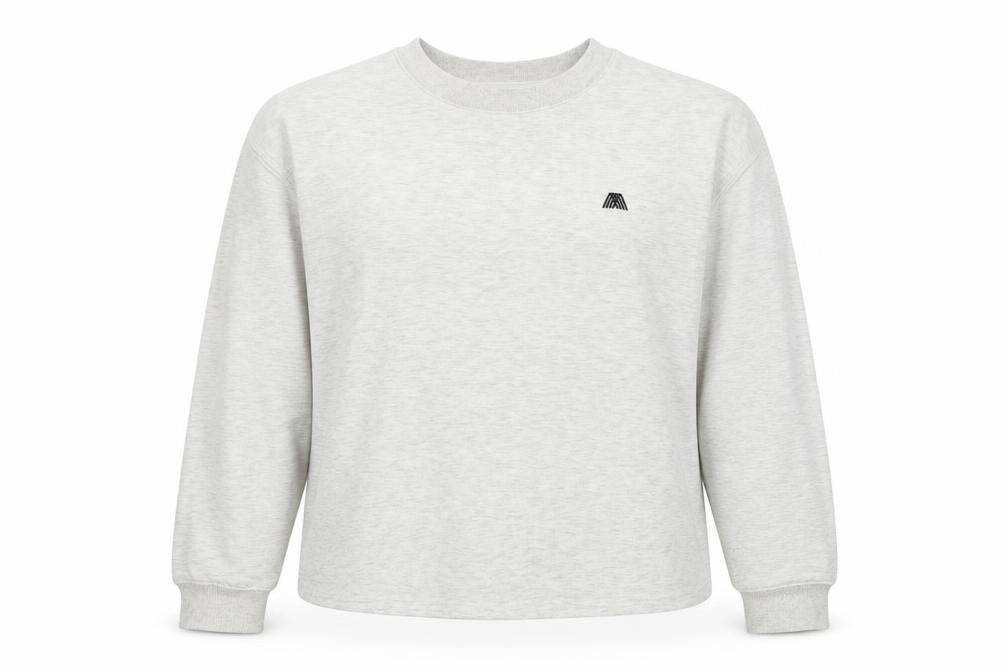 Front view of 4th & Reckless women’s grey xl pullover sweatshirt crew neck casual