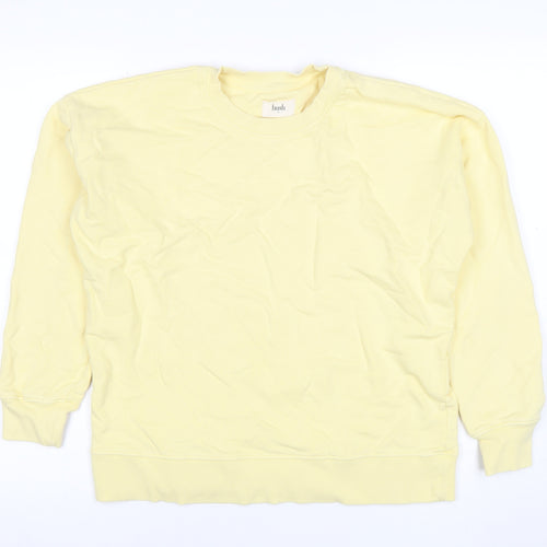 Hush Women's Yellow XS Crew Neck Organic Cotton Sweatshirt