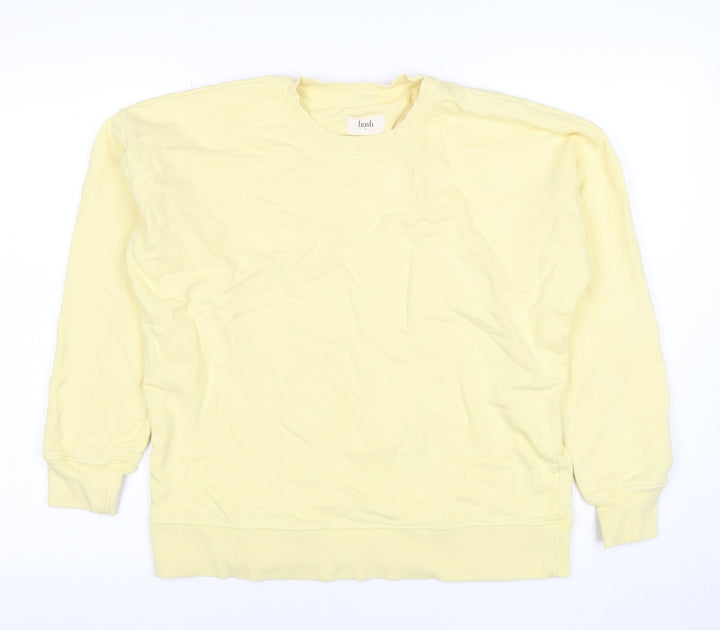 Hush Women's Yellow XS Crew Neck Organic Cotton Sweatshirt