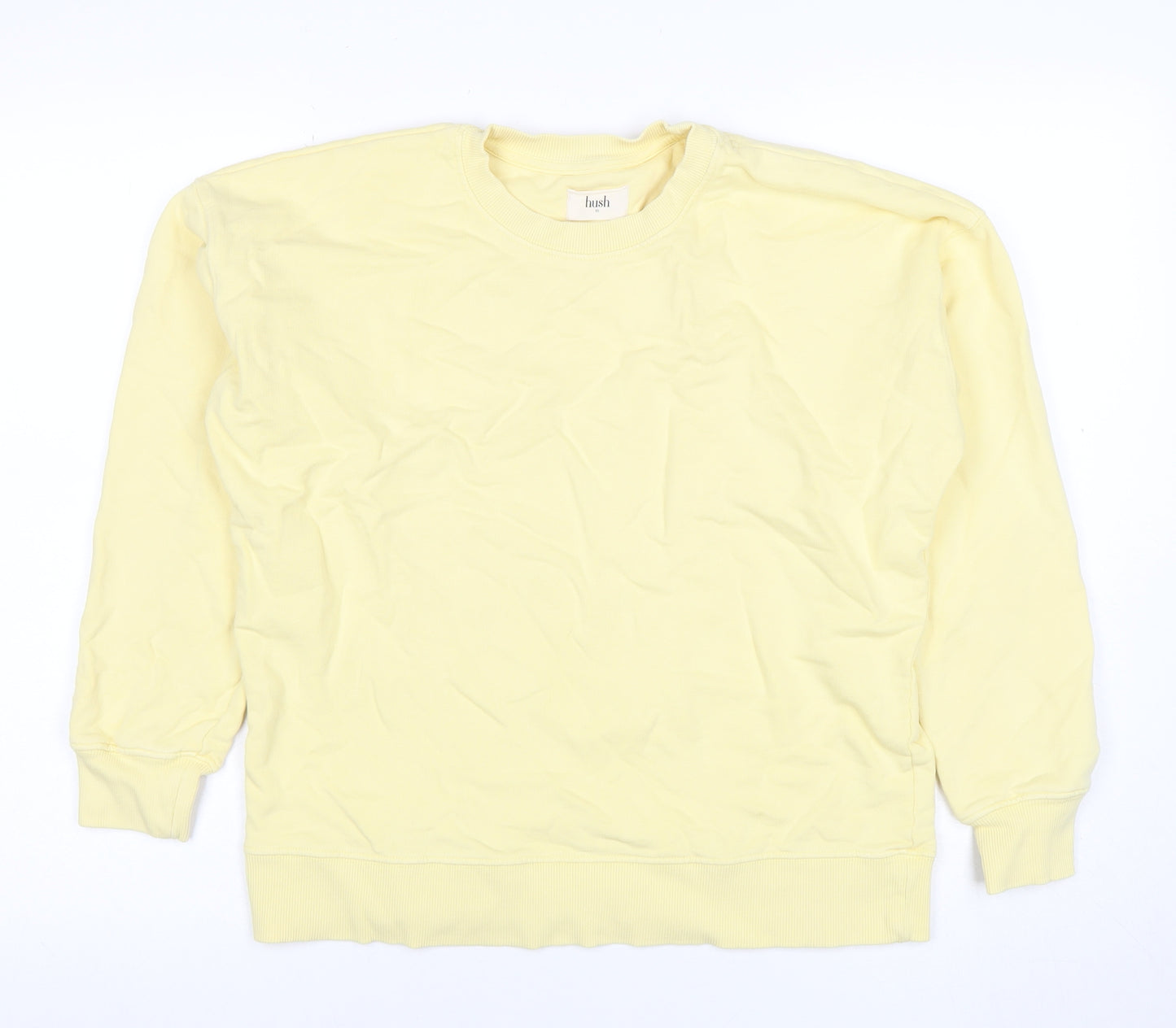 Hush Women's Yellow XS Crew Neck Organic Cotton Sweatshirt