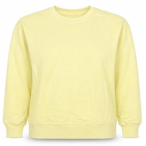 Hush Women's Yellow XS Crew Neck Organic Cotton Sweatshirt