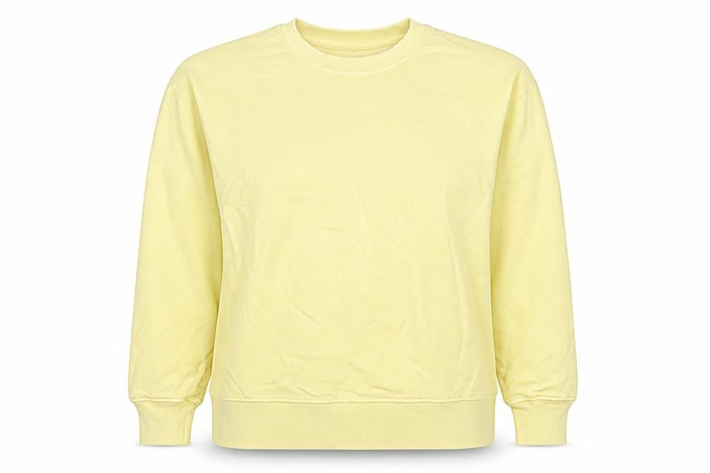 Hush Women's Yellow XS Crew Neck Organic Cotton Sweatshirt