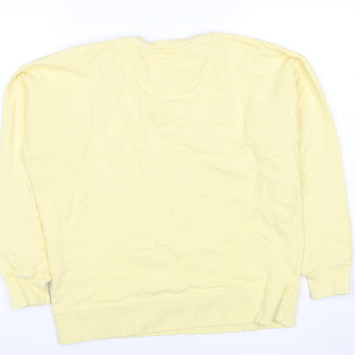 Hush Women's Yellow XS Crew Neck Organic Cotton Sweatshirt