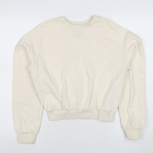 H&M Divided Women’s Beige XS Crew Neck Pullover Sweatshirt