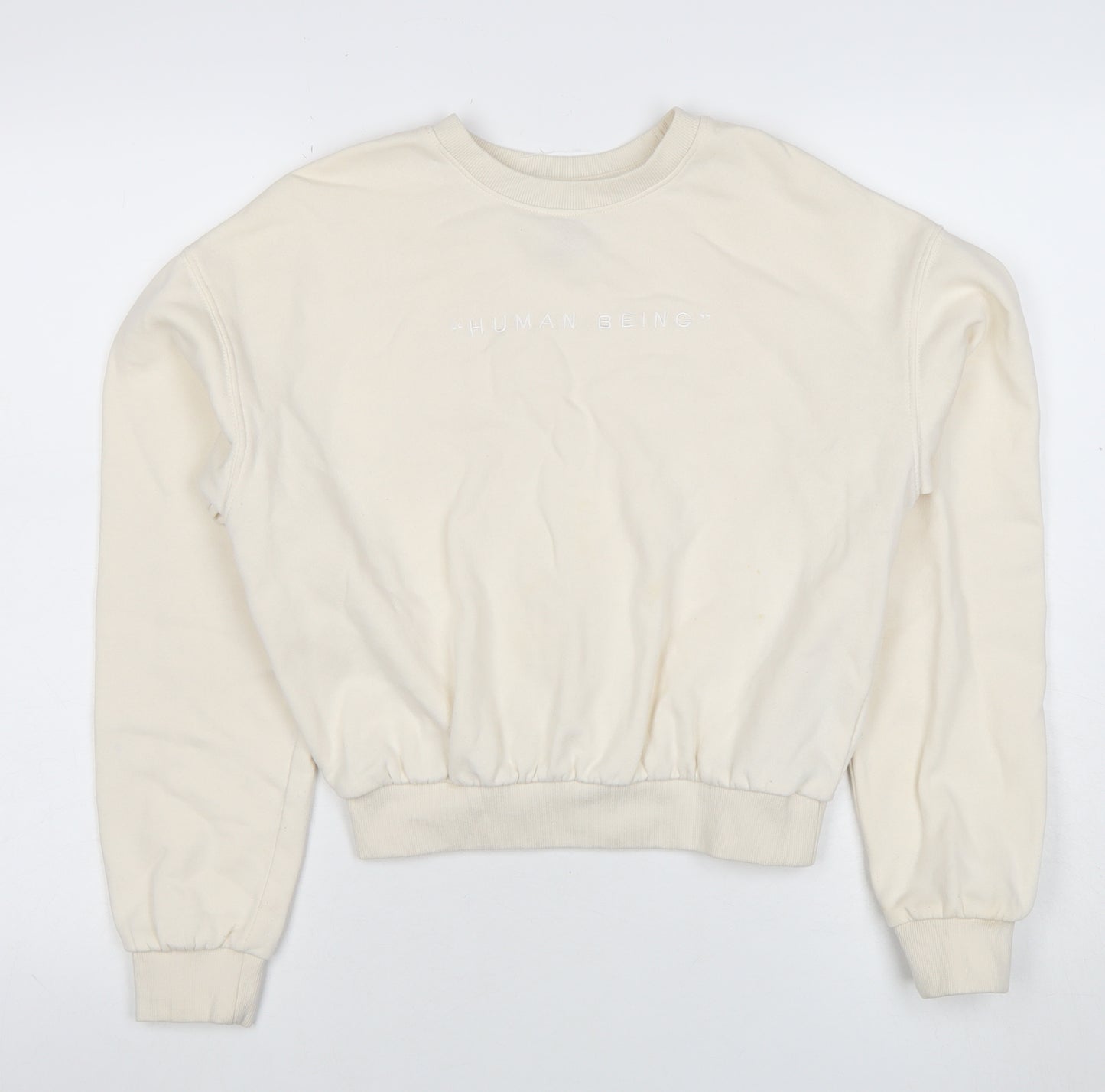 H&M Divided Women’s Beige XS Crew Neck Pullover Sweatshirt