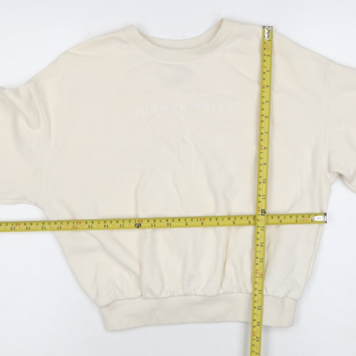 H&M Divided Women’s Beige XS Crew Neck Pullover Sweatshirt