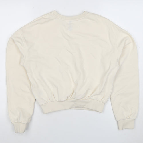 H&M Divided Women’s Beige XS Crew Neck Pullover Sweatshirt